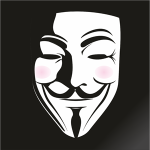Fawke`s Mask V Logo Vector 300x300 Fawke`s Mask V Logo Vector