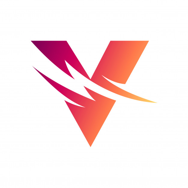 Letter V With Thunder Initial Logo Vector Premium Download 626x626 Letter V With Thunder Initial Logo Vector Premium Download