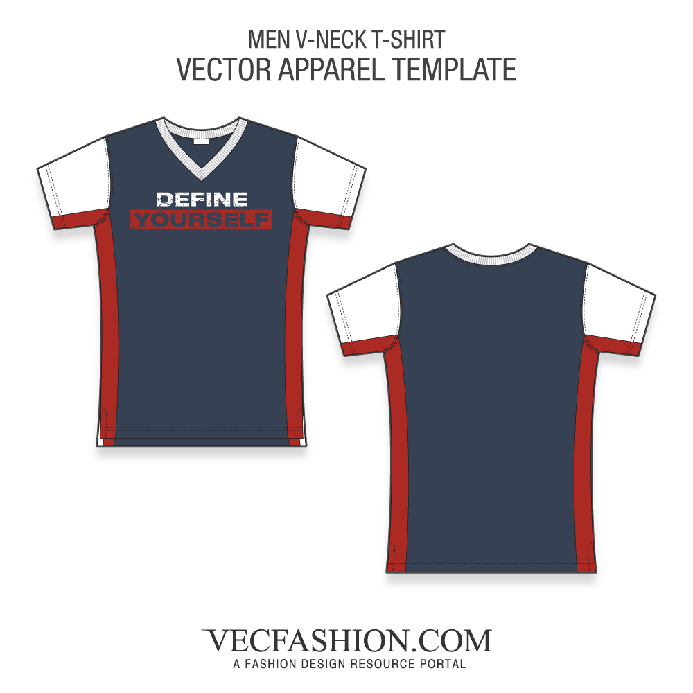 1000x1000 Men V Neck T Shirt Fashion Flat