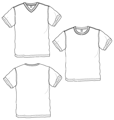 V Neck Shirt Template Vector at Vectorified.com | Collection of V Neck ...