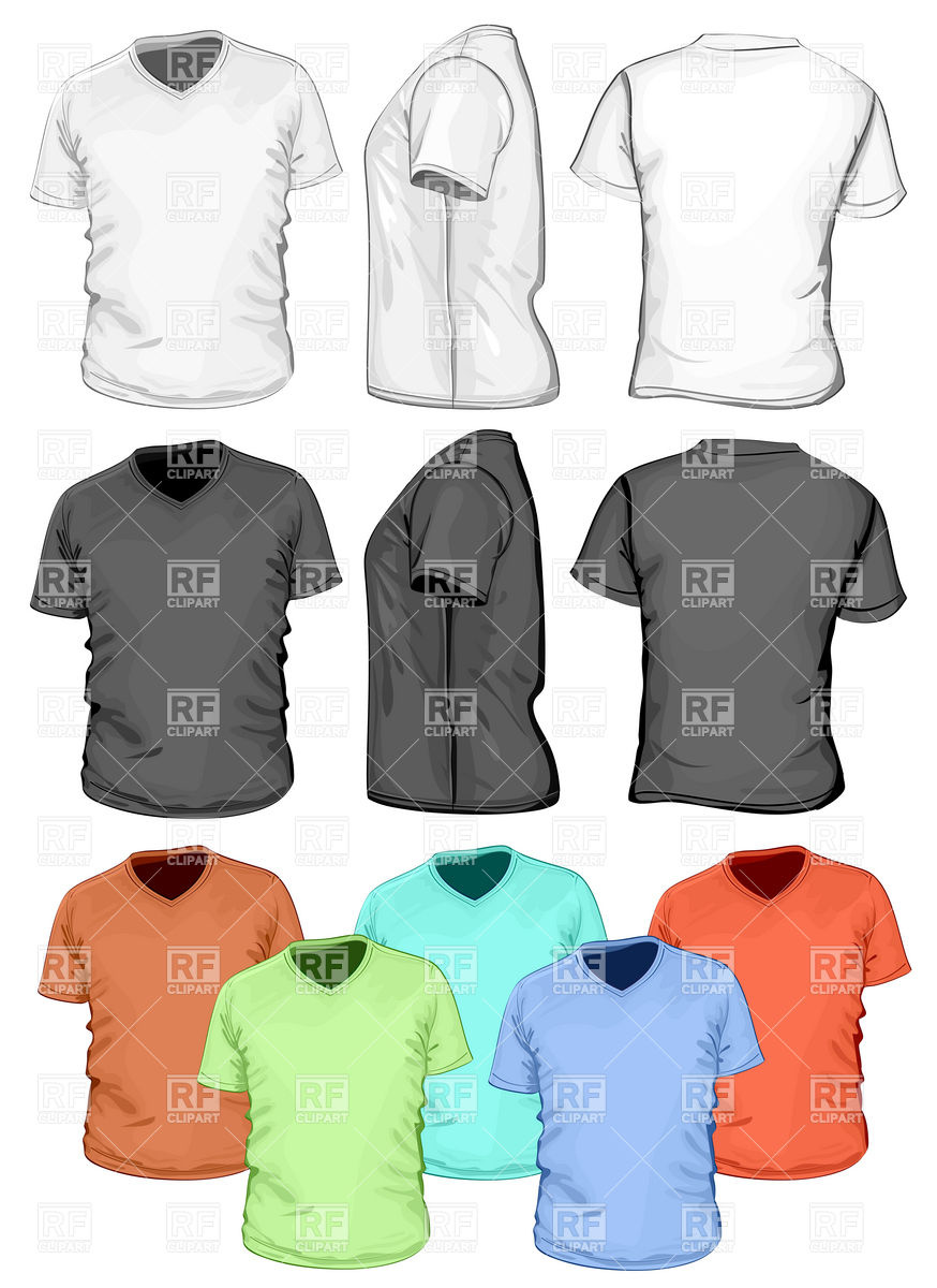 874x1200 Blank V Neck T Shirt Design Template Vector Image Of Beauty
