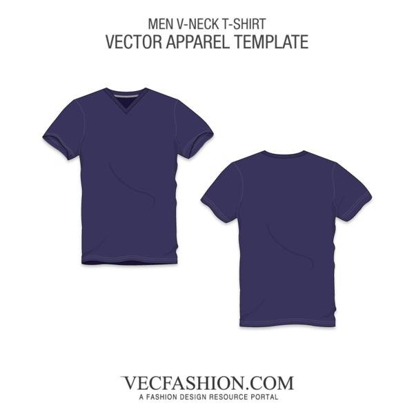 Purple V Neck T Shirt Fashion Template 600x600 Purple V Neck T Shirt Fashion Template