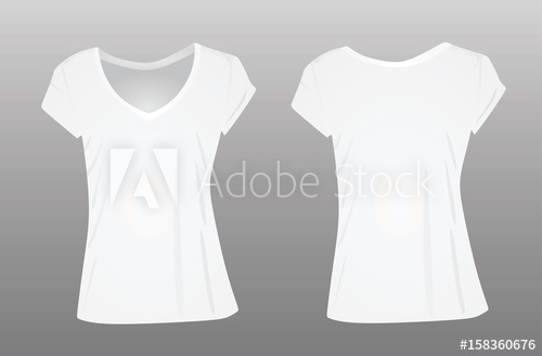 Women V Neck T Shirt Vector 500x328 Women V Neck T Shirt Vector
