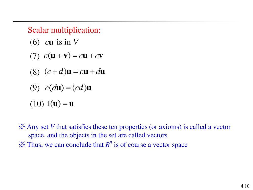 1024x768 Vector Spaces B A Sc Iii Mathematics