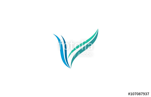 500x324 Letter V Line Vector Logo Stock Image And Royalty Free Vector