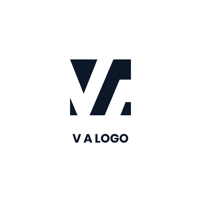 640x640 V A Letter Vector Logo Template For Free Download
