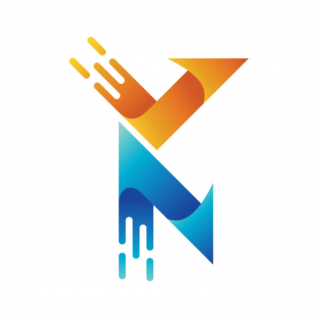 626x626 Letter K Arrow Logo With Fast Icon, Initial Va Logo, Fast Logo