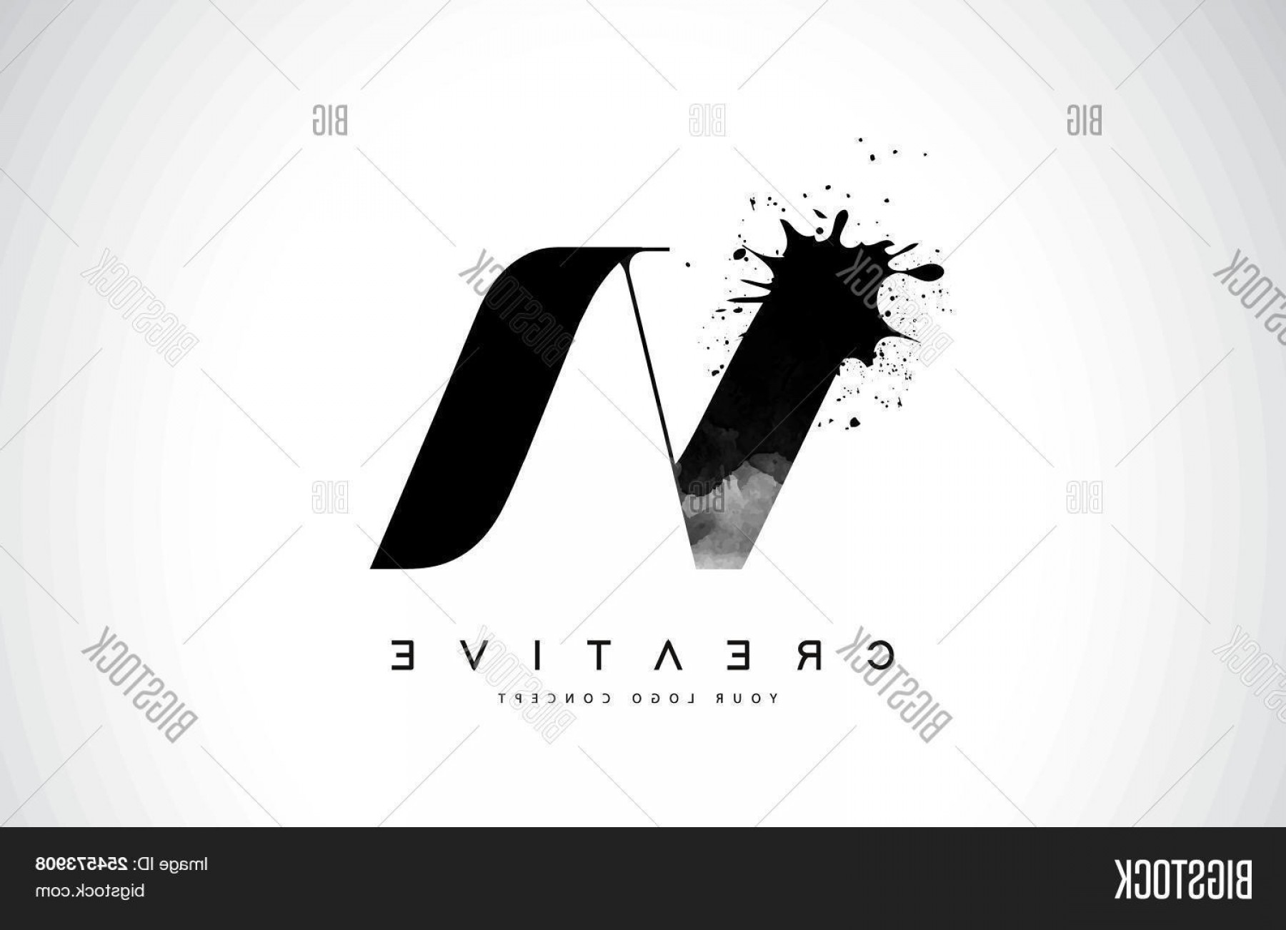 1800x1302 Stock Vector Va V A Letter Logo Design With Black Ink Watercolor