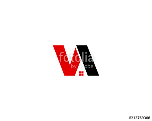 500x400 Va Letter House Logo Stock Image And Royalty Free Vector