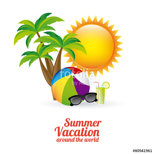 500x500 Summer Vacation Design Stock Image And Royalty Free Vector