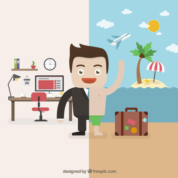 626x626 Transition To Vacation Vector Premium Download