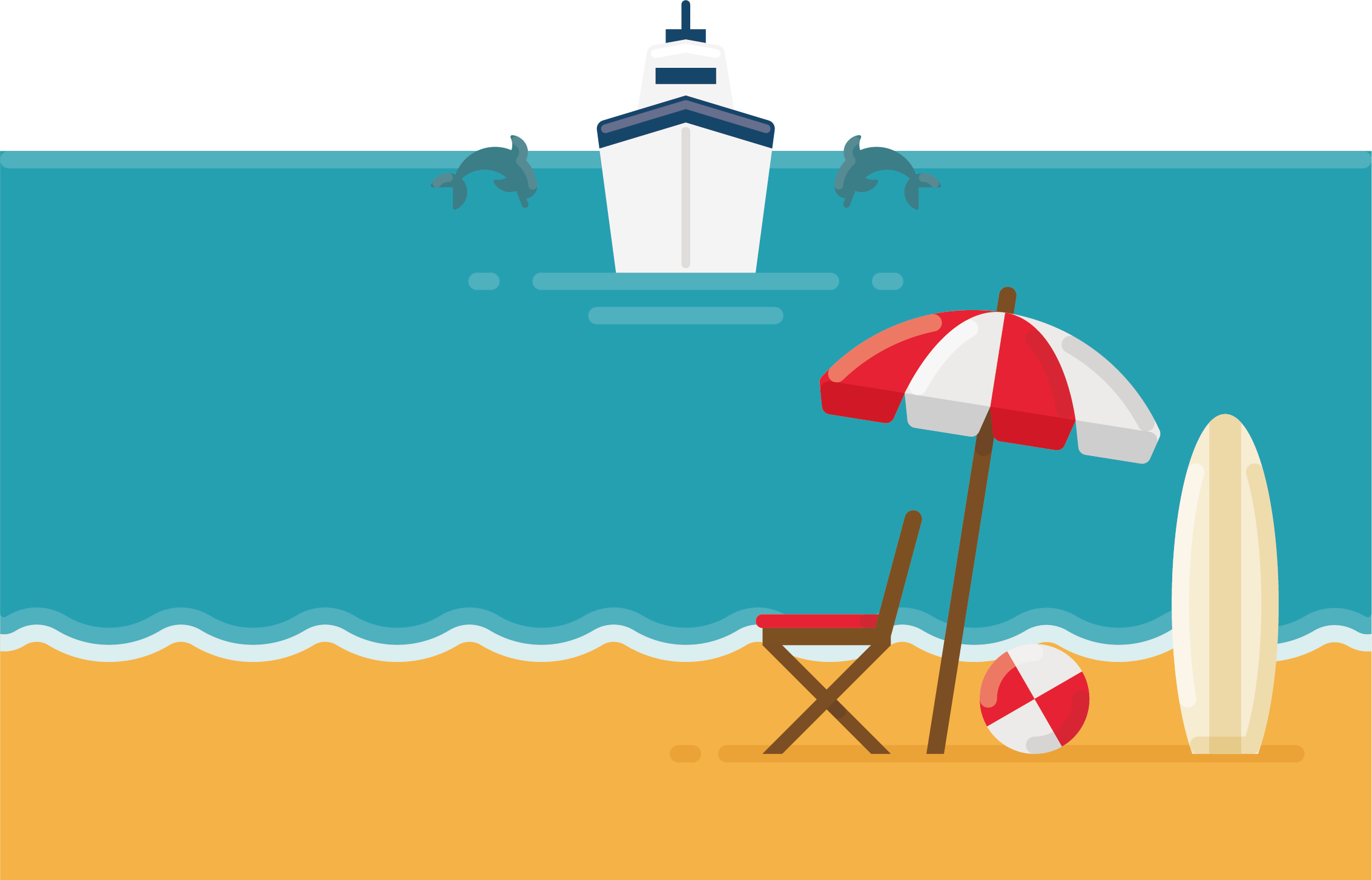 2266x1453 Download Free Png Beach Vacation Illustration Beach Vacation