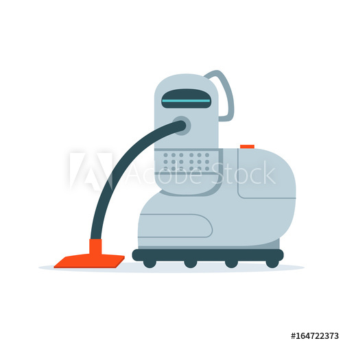 500x500 Robot Vacuum Cleaner Vector Illustration