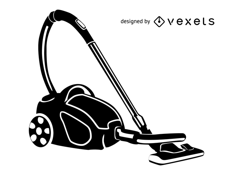 760x570 Silhouette Black White Vacuum Cleaner