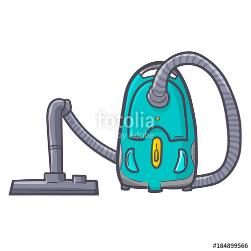 500x500 Funny And Cute Blue Green Vacuum Cleaner
