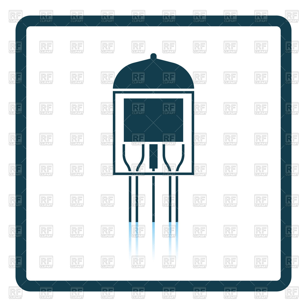 1200x1200 Electronic Vacuum Tube Icon Vector Image Of Icons And Emblems