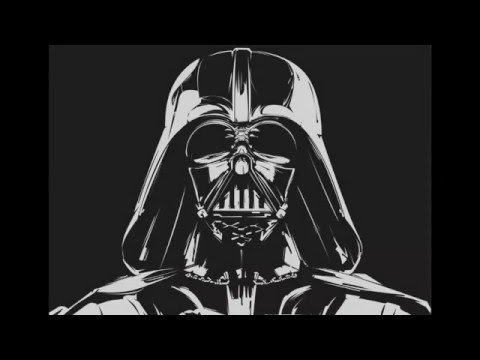 480x360 Draw Line Art Vector Darth Vader