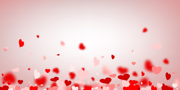600x301 Hearts Fly Valentine Backgrounds Vectors Material Free Download