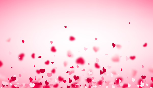 600x345 Hearts Fly Valentine Backgrounds Vectors Material Free Download