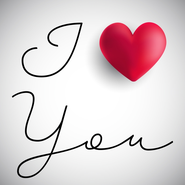 640x640 I Love You Valentine S Day Background, Vector, Background