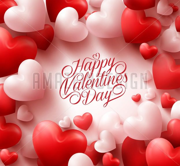 623x577 Red Hearts Valentines Background Vector