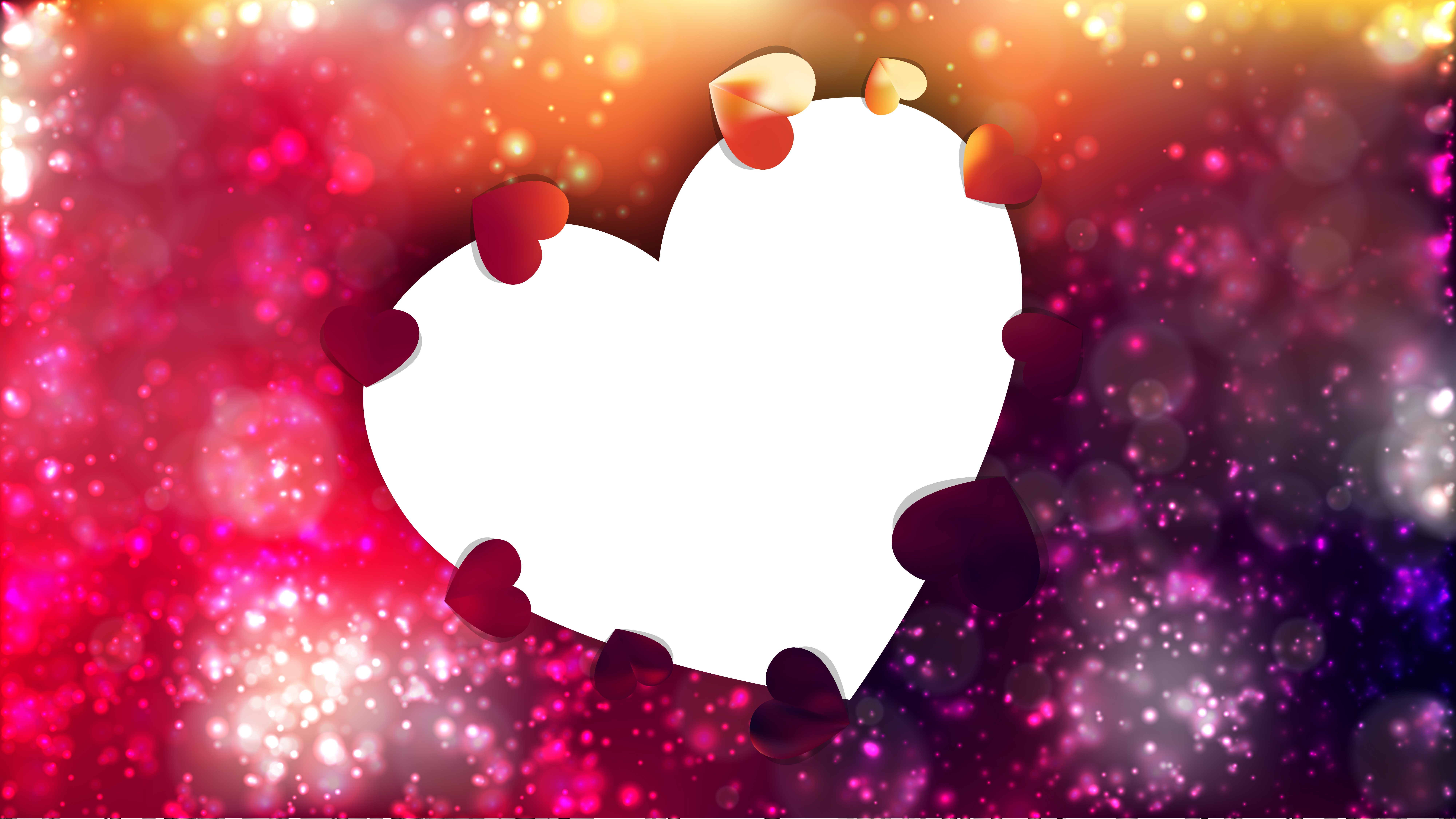 8000x4500 Red And Black Valentines Background Vector Illustration