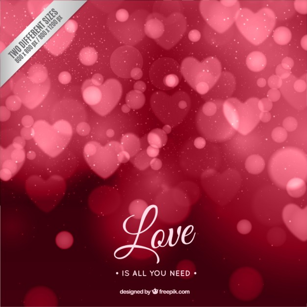626x626 Red Bokeh Valentine Background Vector Free Download