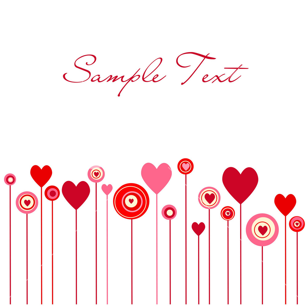 1000x994 Cute Vector Valentine Background Royalty Free Stock Image
