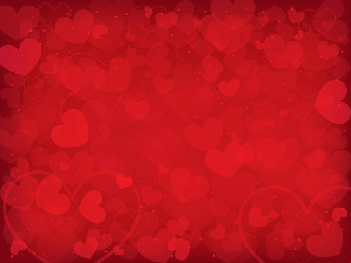 500x375 Romantic Heart Valentine Background Free Vector Free Vector