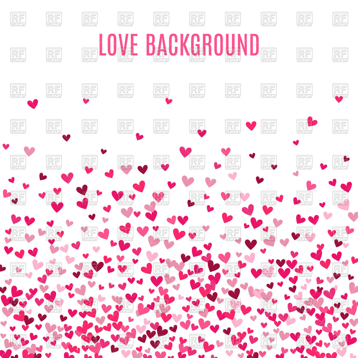 1200x1200 Romantic Pink Heart Valentine Background Vector Image