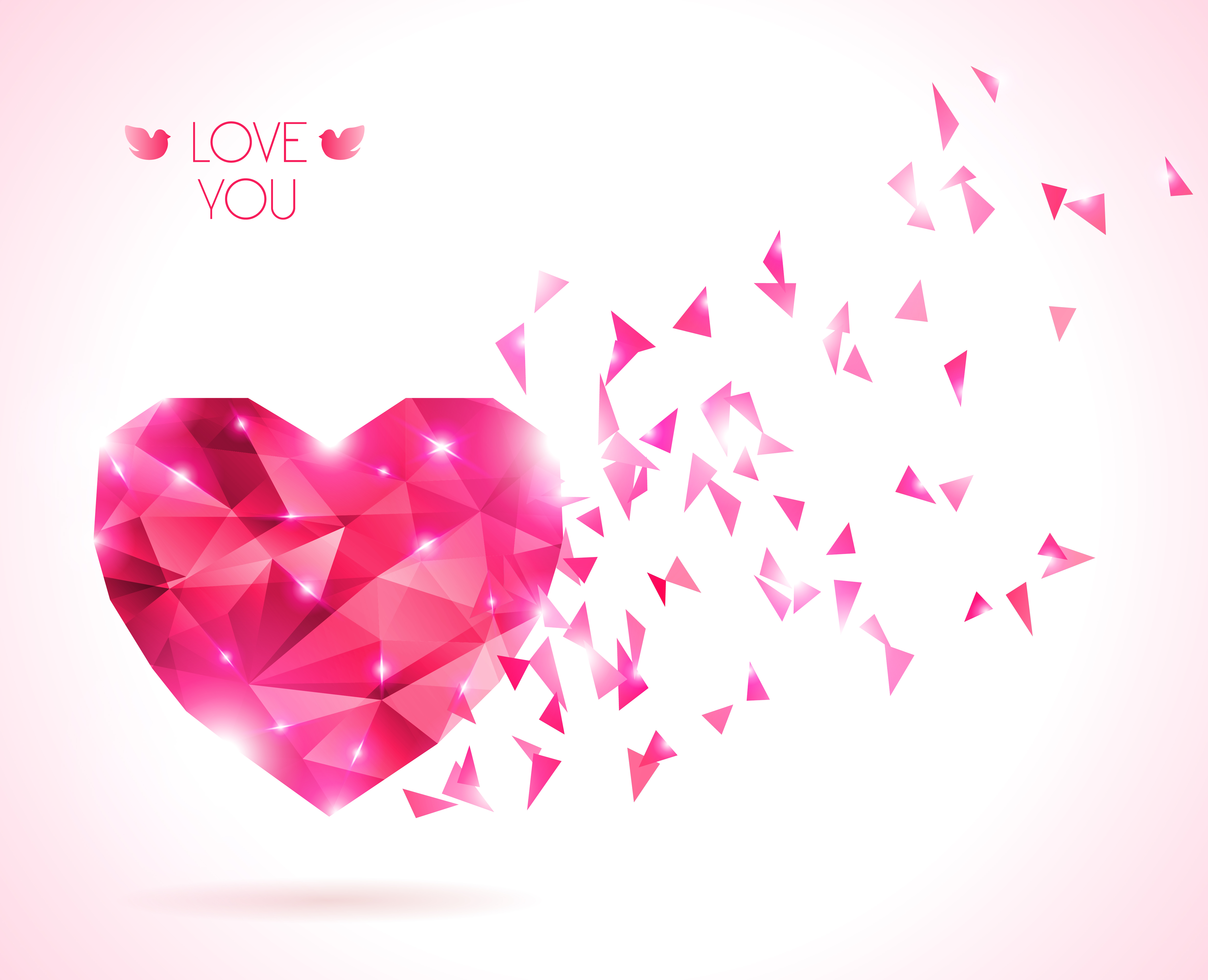 4722x3832 Diamond Texture Valentine Vector Background Free Vector