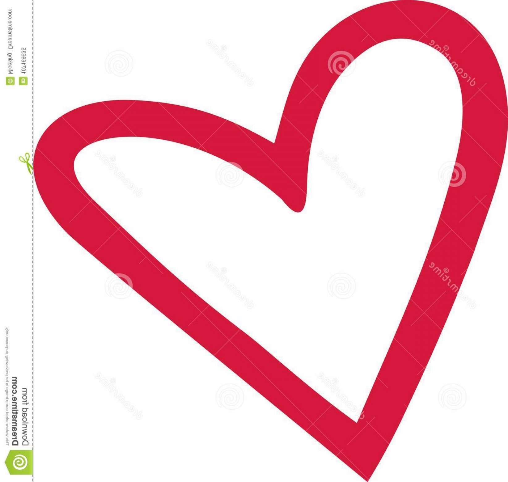 1644x1560 Heart Outline Cute Heart Outline Cute Valentine Vector Image