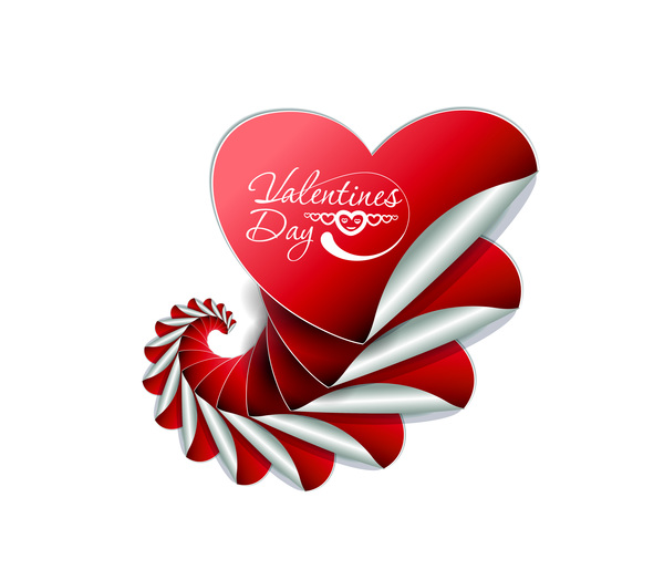 600x515 Heart Shape Sticker Valentine Vector Free Download
