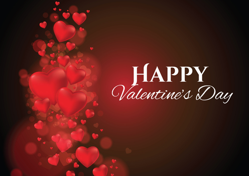 500x354 Red Heart Abstract Valentines Day Background Vector Free Download