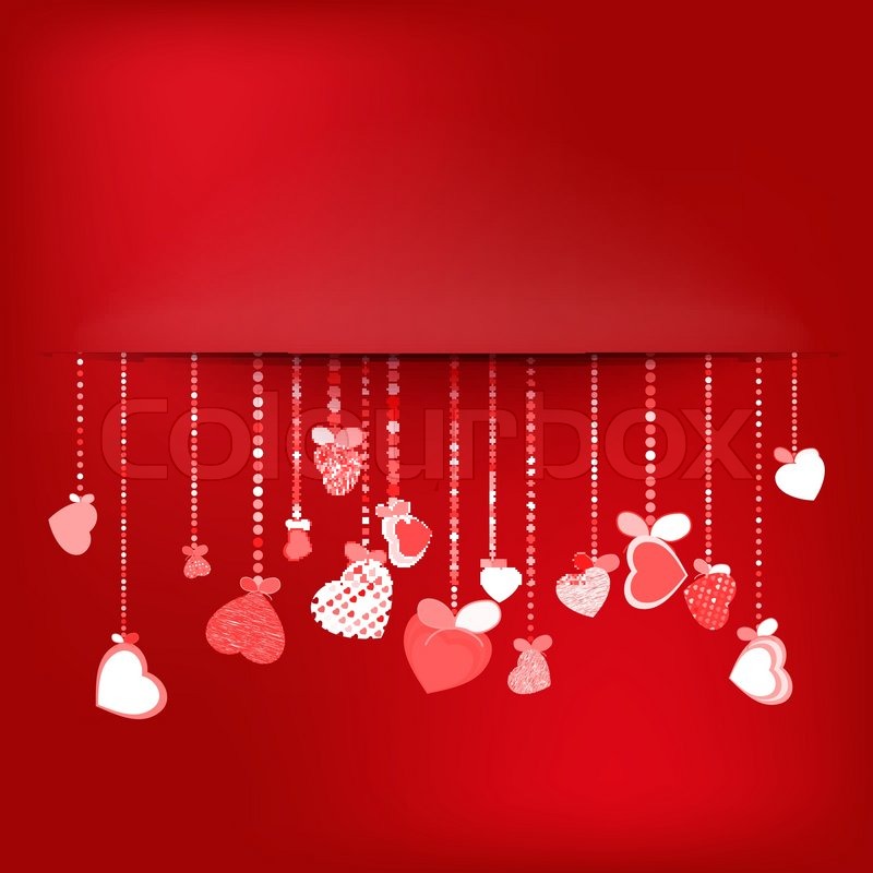 800x800 Valentines Day Background Stock Vector Colourbox