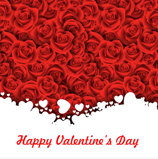 550x554 Valentines Day Vector Background