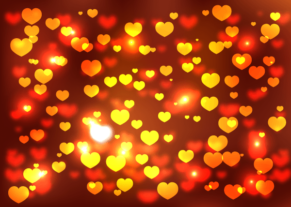 600x428 Free Free Vector Abstract Valentines Day Background With Hearts