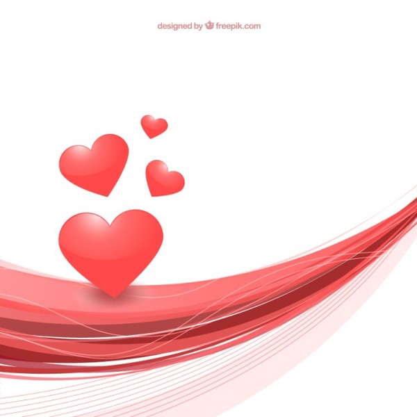 600x600 Free Vector Abstract Valentines Day Background With Hearts Free