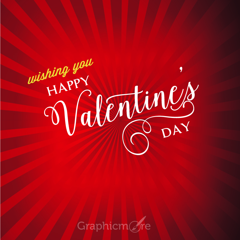 800x800 Happy Valentines Day Card Background Design Free Vector