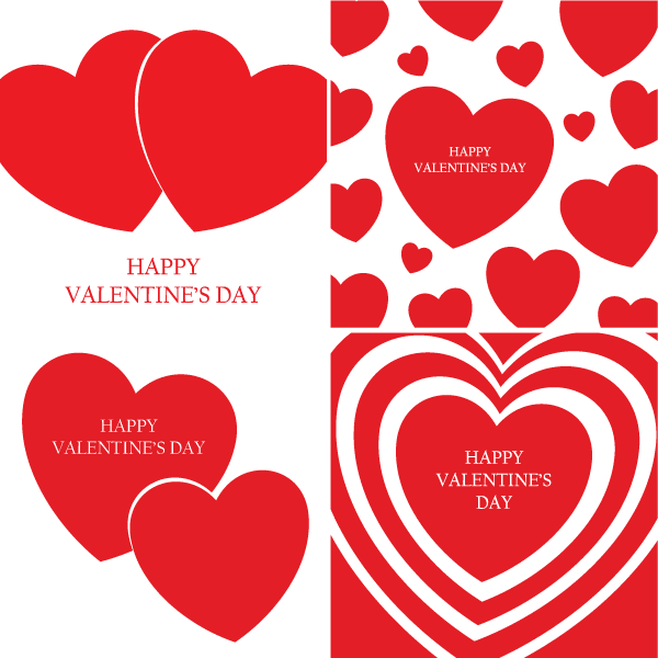 600x600 Happy Valentine's Day Vector