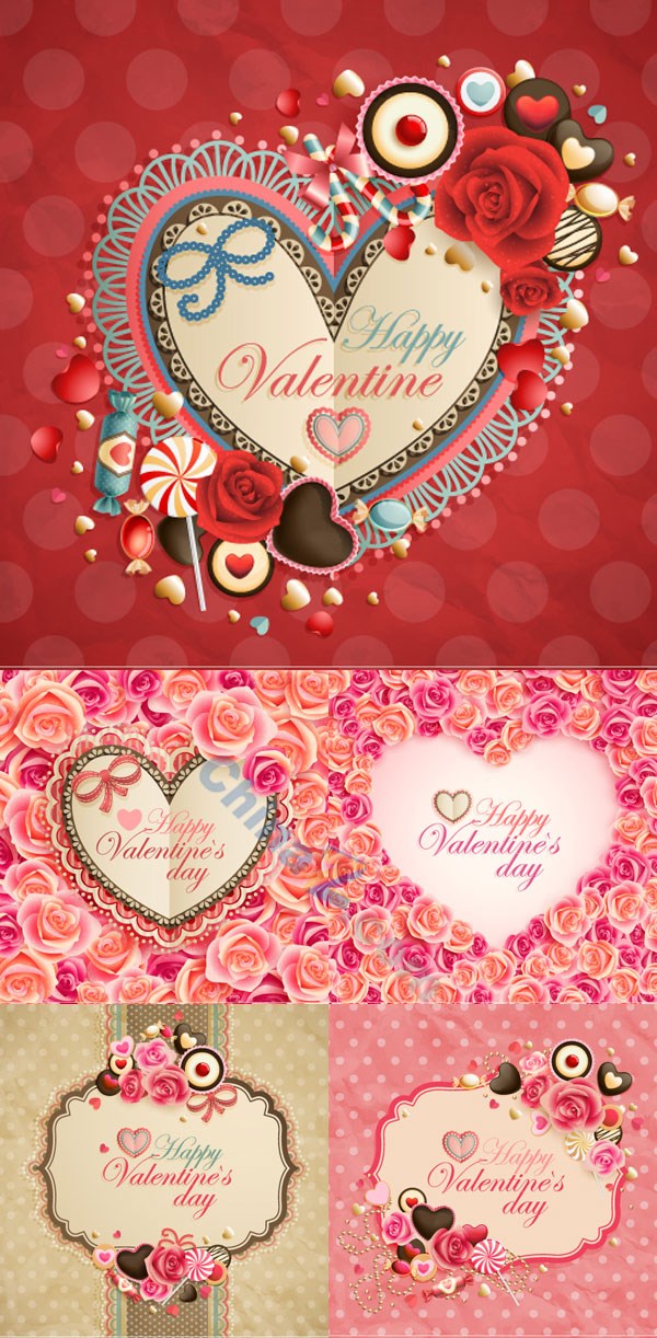 600x1222 Best Free Valentine's Day Vector Graphics