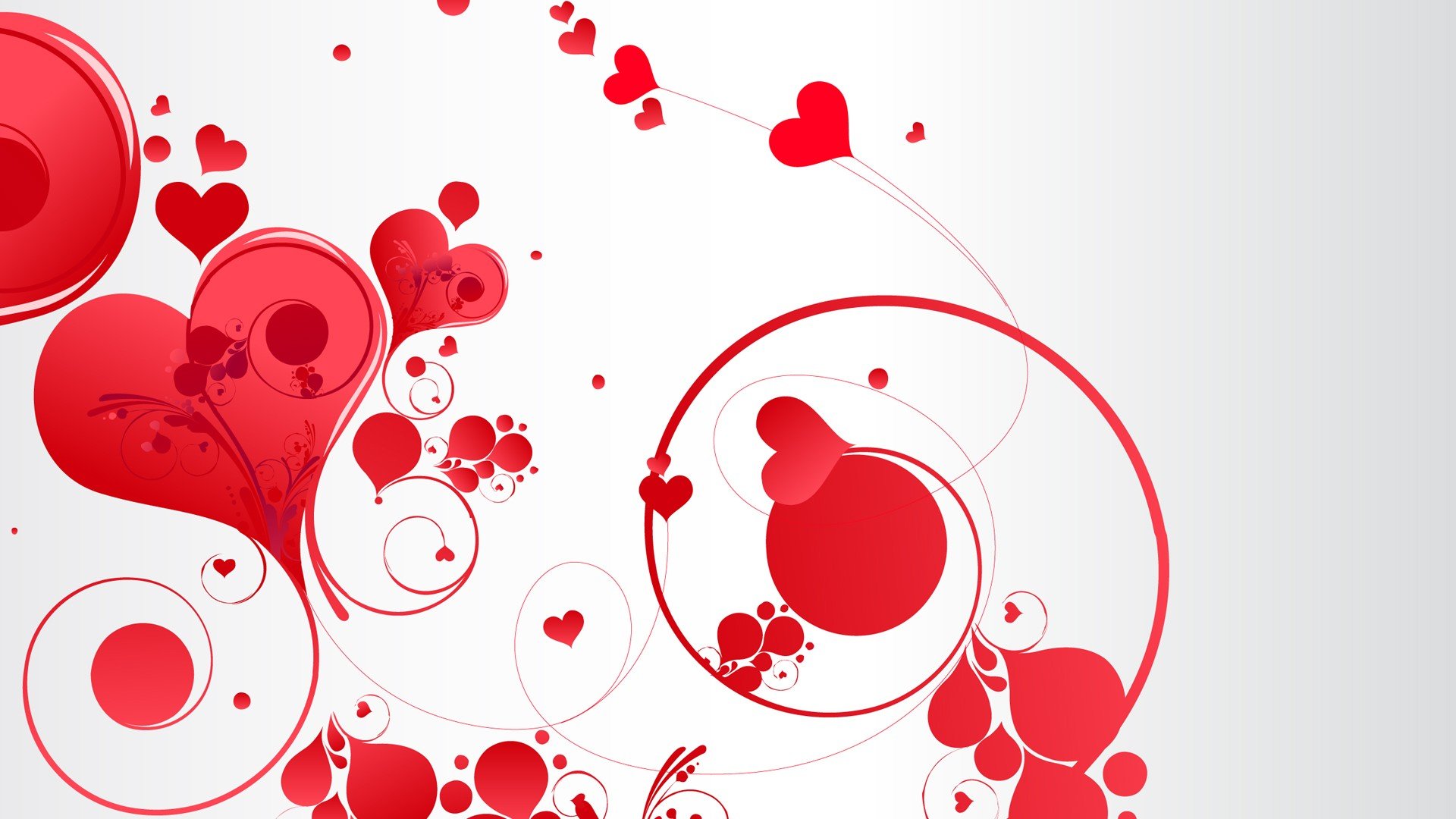 1920x1080 Heart Vector Art Simple Background Valentines