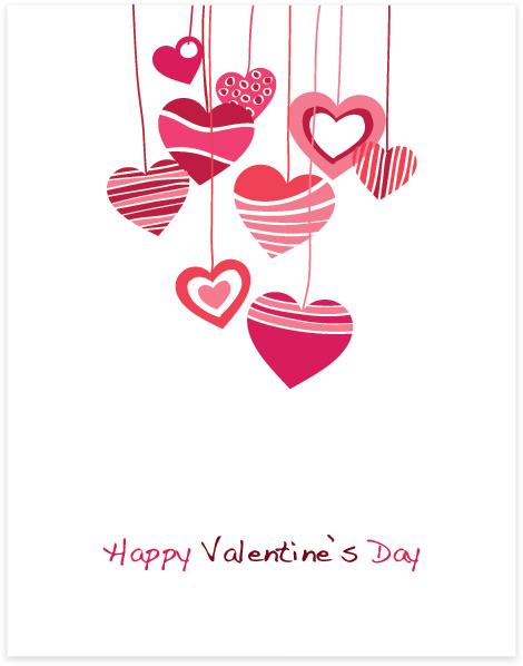 470x598 Lovely Romantic Valentine Day Greeting Card