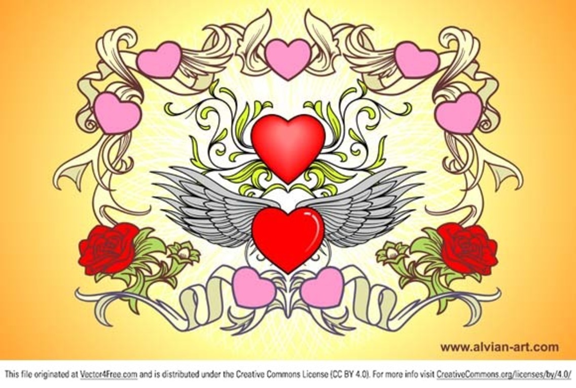 1136x766 Valentine Day Vector Art
