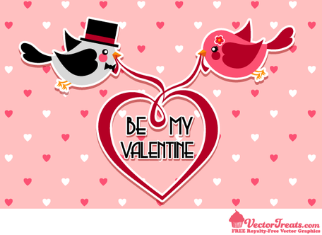 456x332 Free Free Valentine Vectors For Your Love Birds Clipart And Vector
