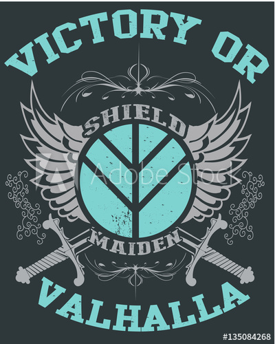 400x500 Valhalla Typography, Tshirt Design, Vector Art, Layered
