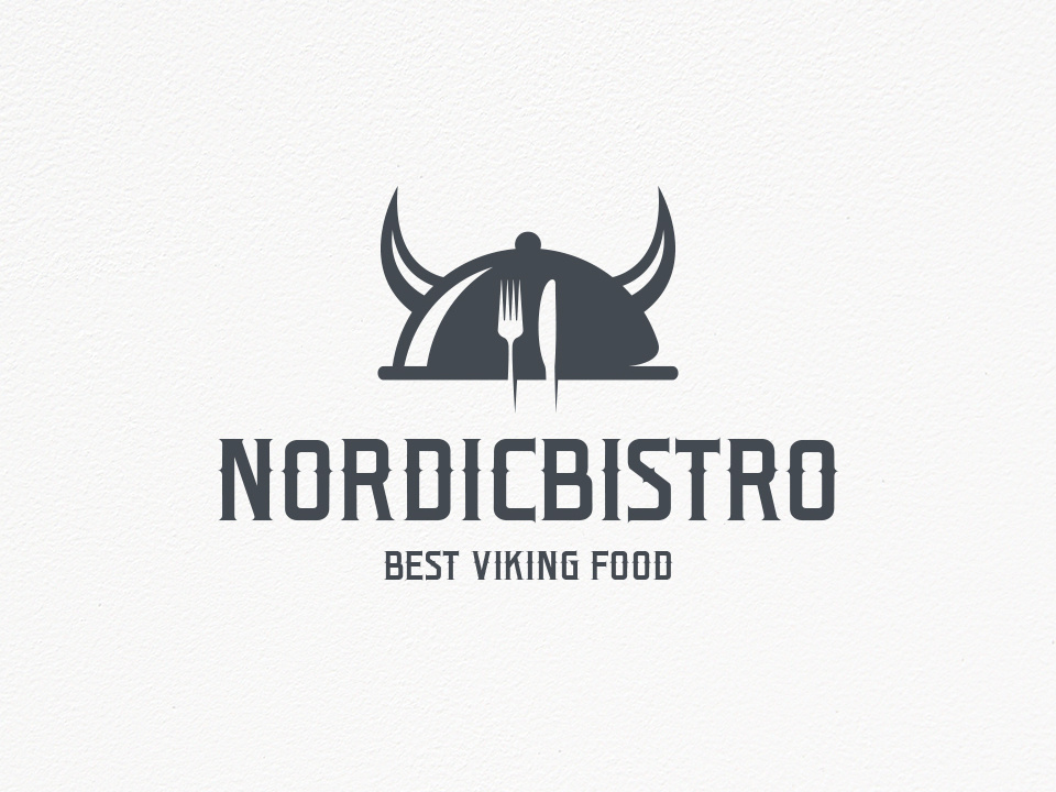 960x720 Viking Restaurant Logo Template