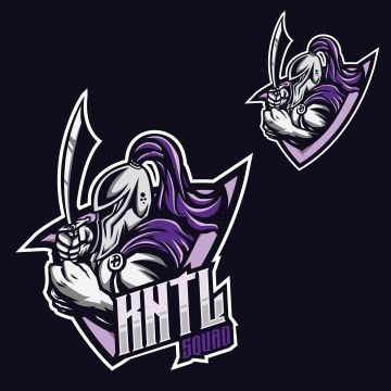 360x360 Knight Viking Esport Mascot Template, Athlete, Badge, Barbarian