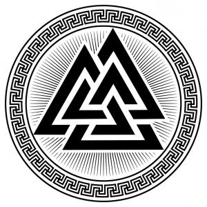 300x300 Valknut Ancient Pagan Nordic Germanic Symbol Vector Studiogrfx