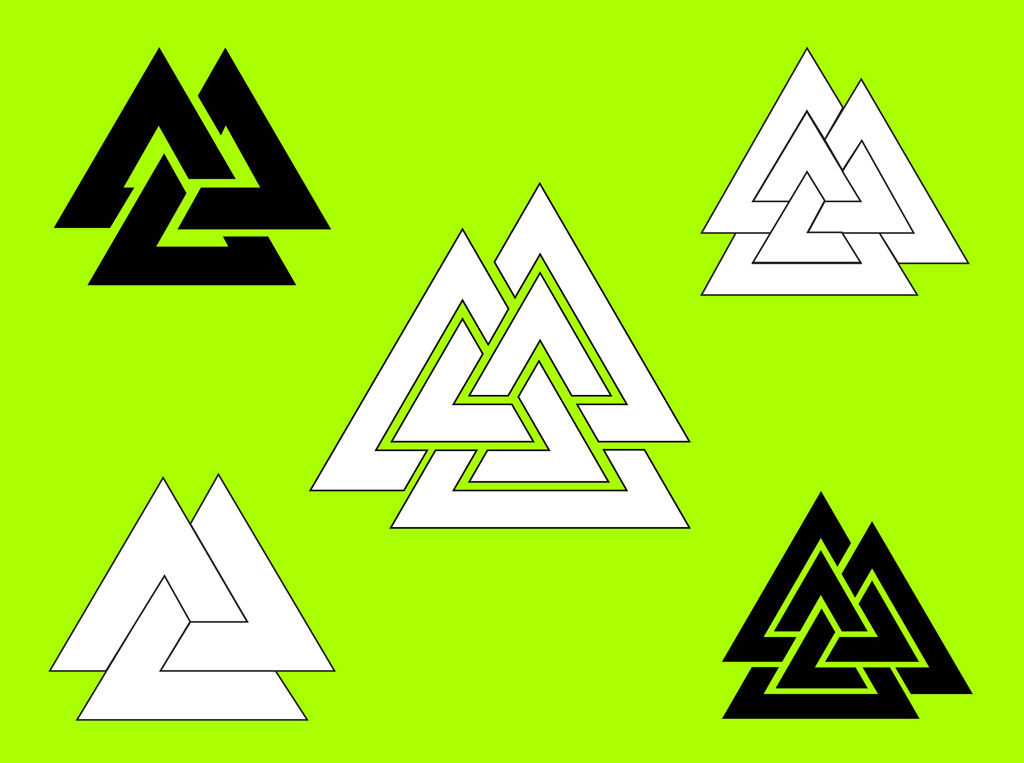 1024x763 Valknut Symbol Vector Art Graphics